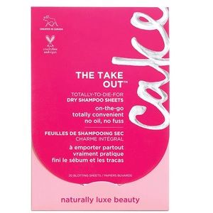 NEW THE TAKE OUT DRY SHAMPOO SHEETS, 20 BLOTTING SHEETS